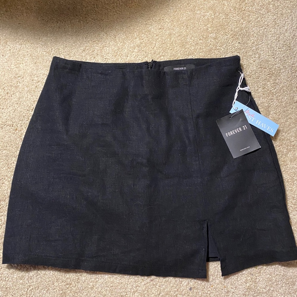 forever21 black skirt